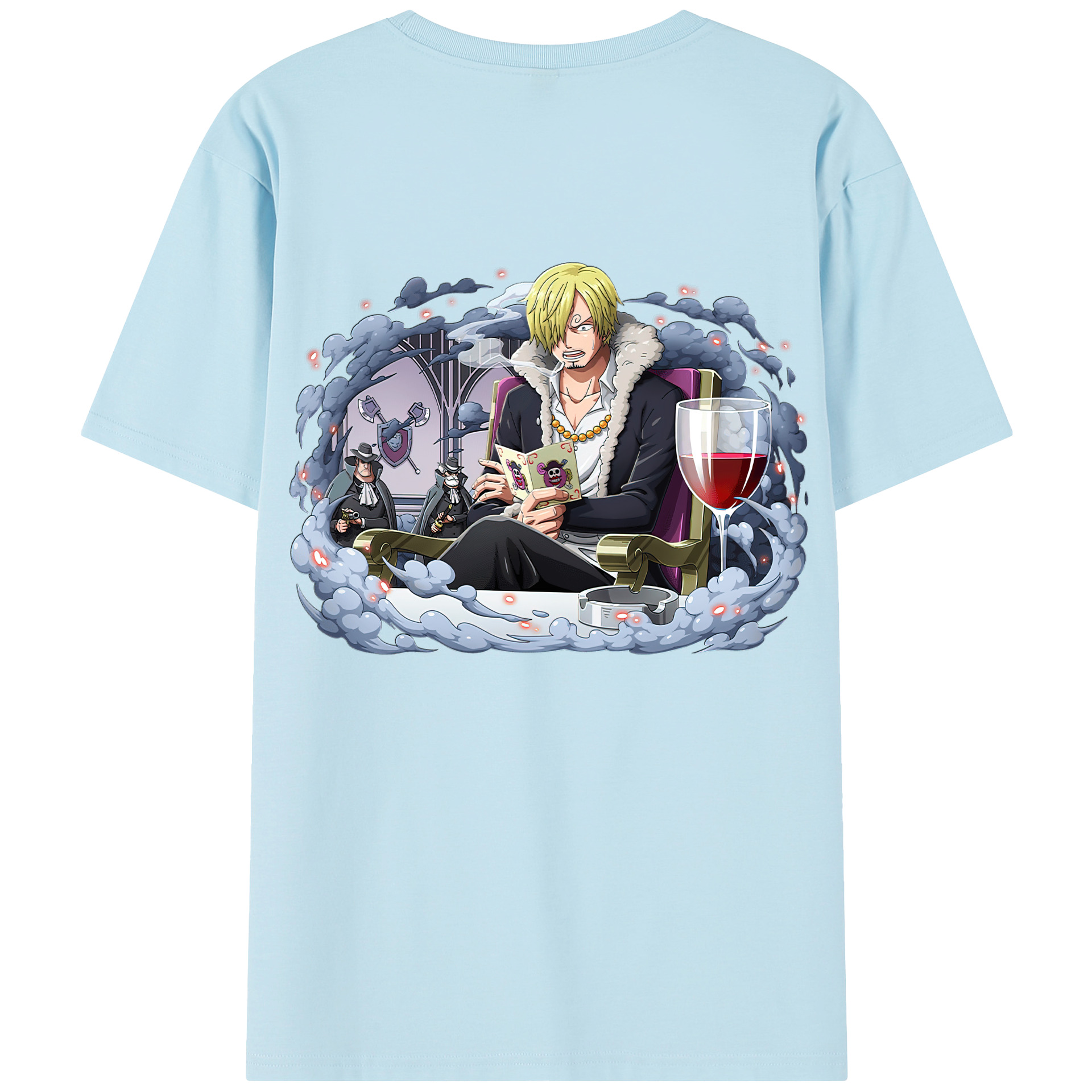 ワンピース サンジ ONE PIECE Sanji 綿100％半袖Tシャツ（背面プリント）
